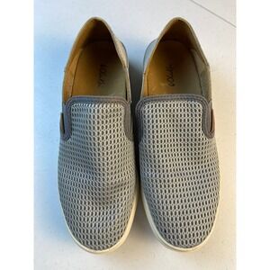 Olukai Womens Size 7.5 M Pehua Steel Blue Sneaker Slip-on Casual Flat Shoes